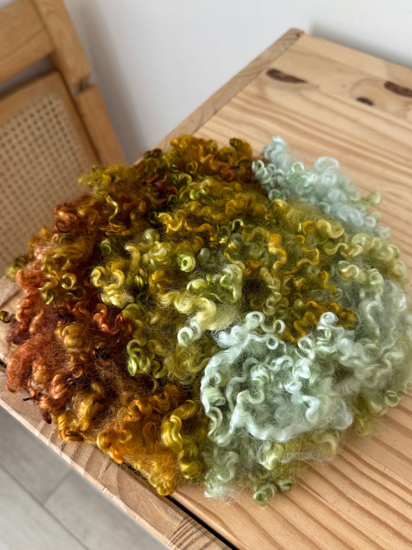 wensleydale locks - caramel & mint