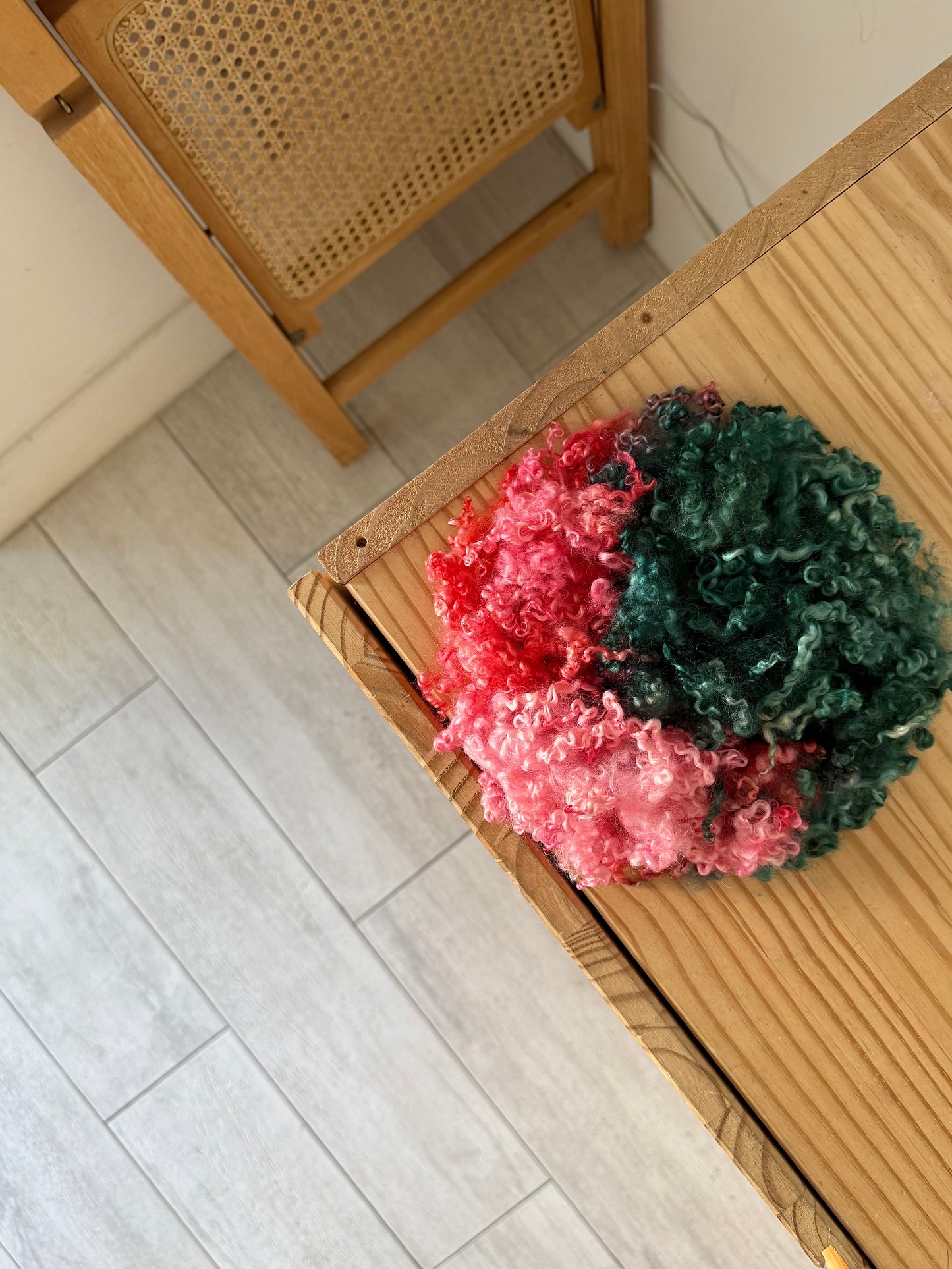 bfl x wensleydale cross - flamingo & teal