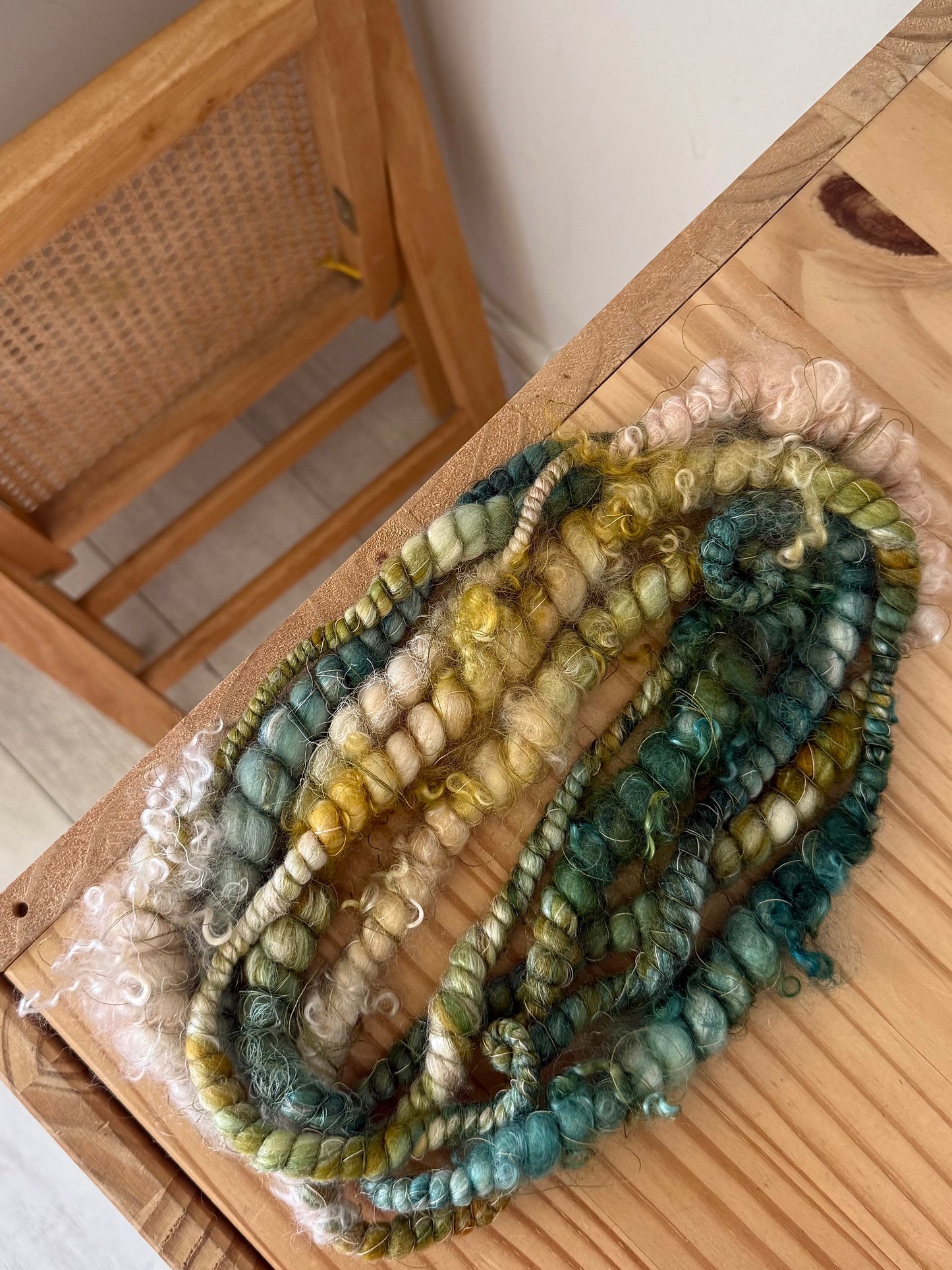 new bloom handspun art yarn