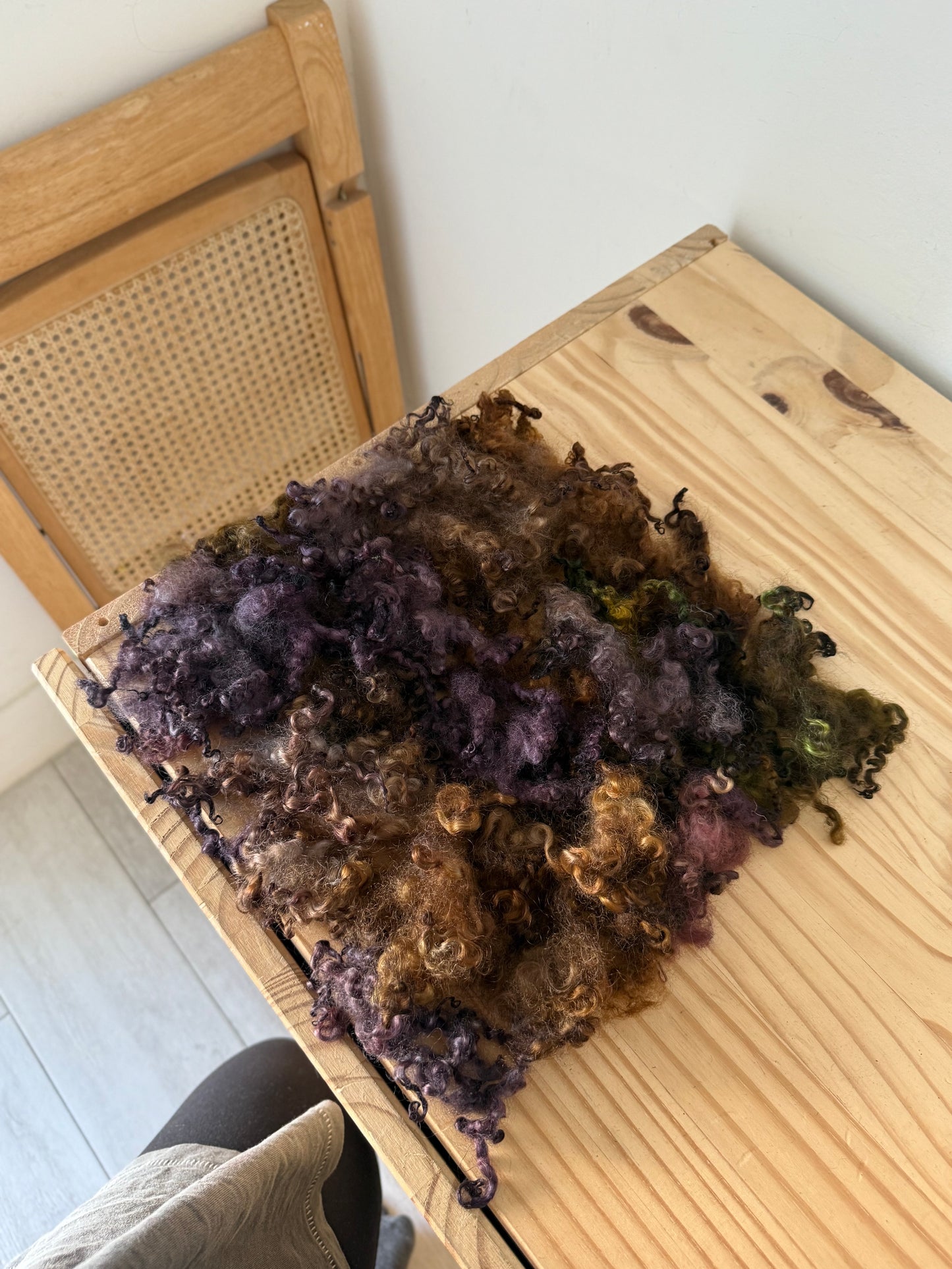 wensleydale locks - plum & brown