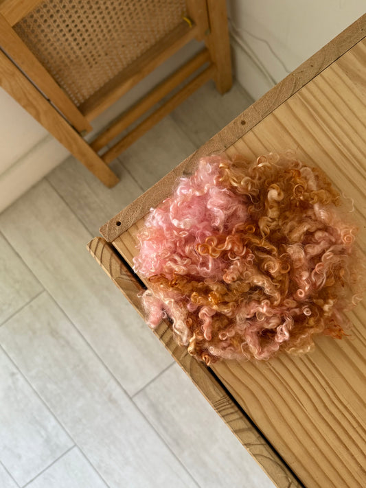 mohair locks - spring pinks