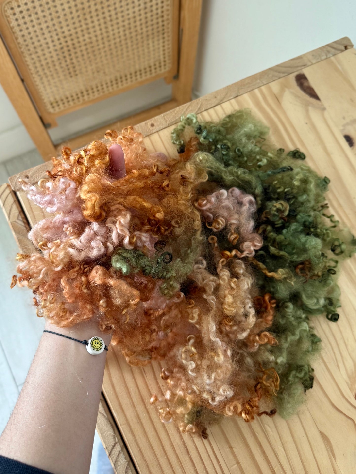 wensleydale locks - vintage rose