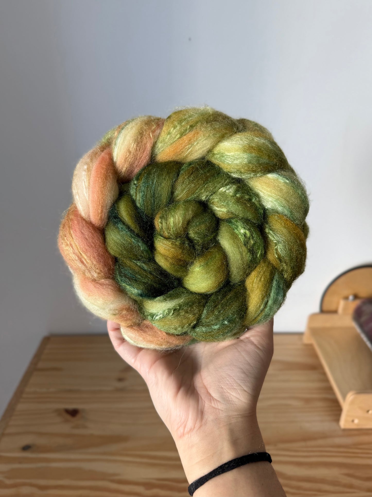 salmon pink & forest teal 4oz