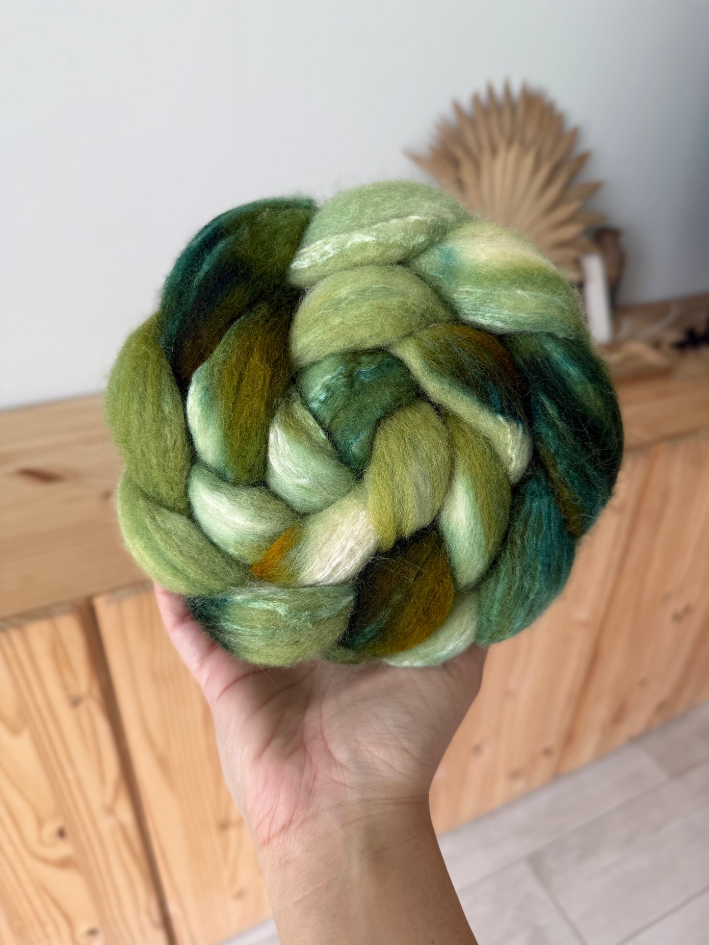 bfl/silk - sage & spruce  4oz
