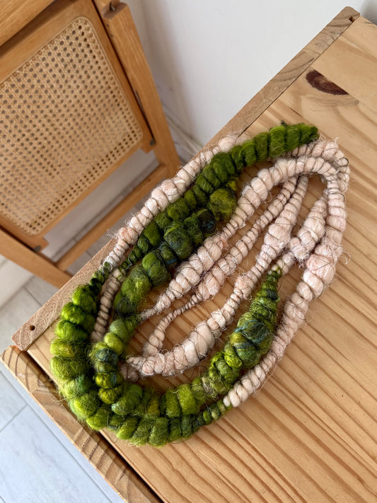 peach tree handspun art yarn