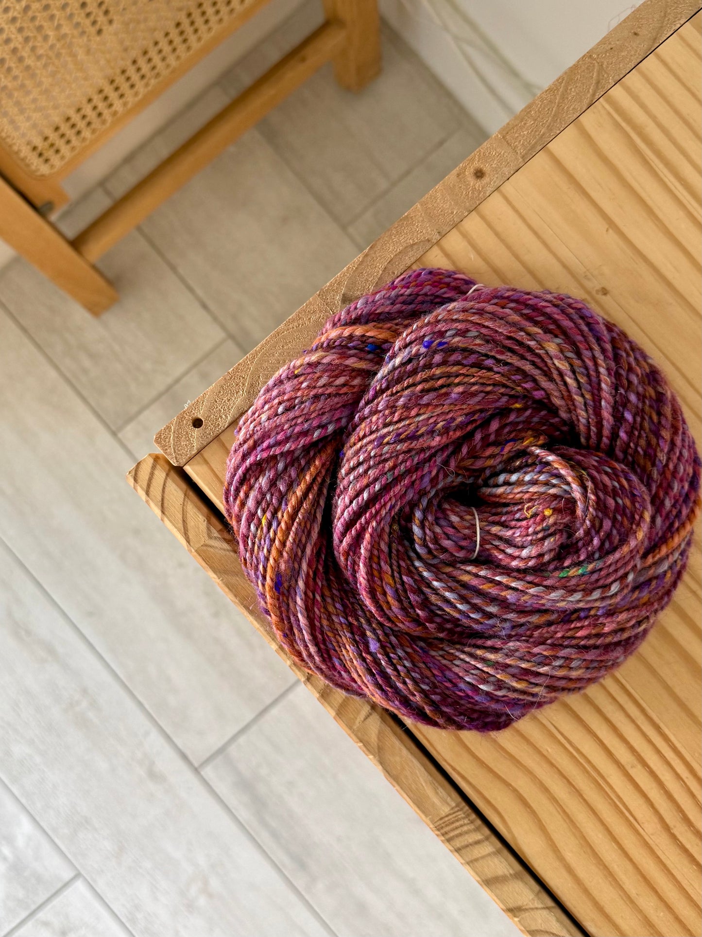 2 ply handspun yarn #3