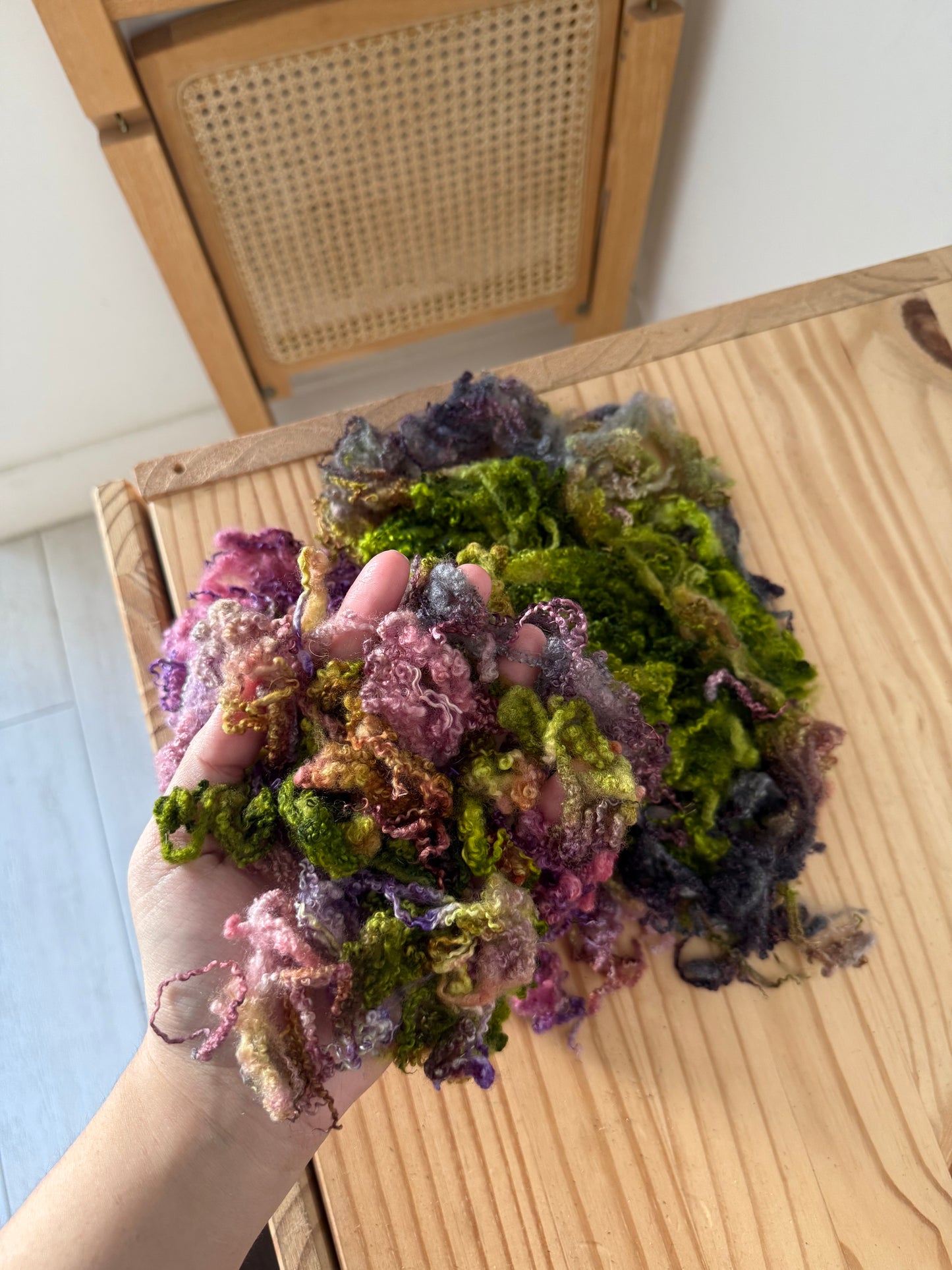 bluefaced leicester locks - enchanted forest