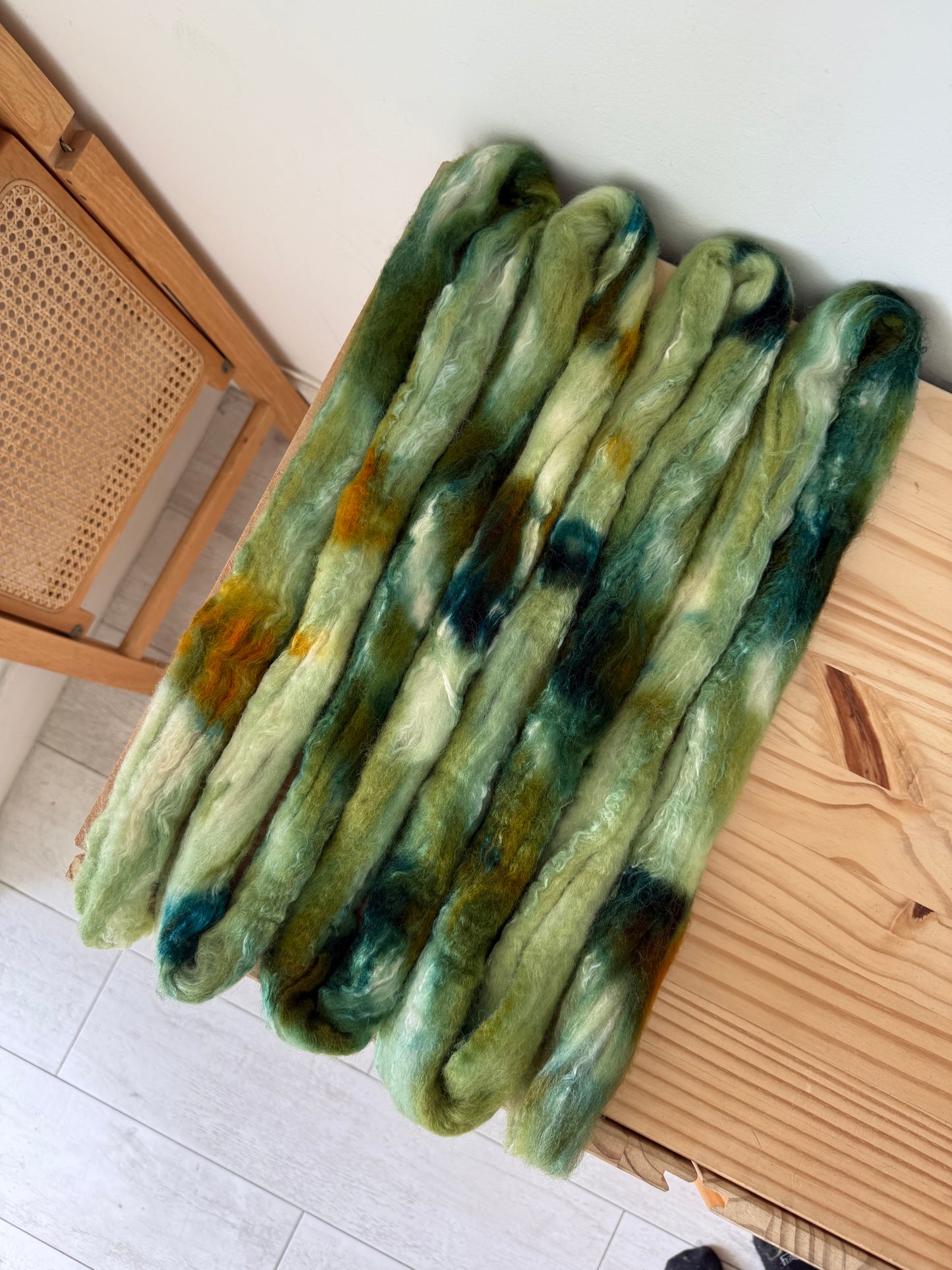 bfl/silk - sage & spruce  4oz