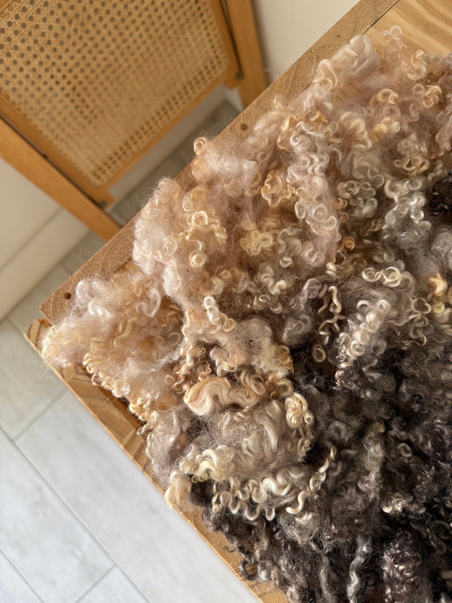 wensleydale locks - pecan plum & pink sand