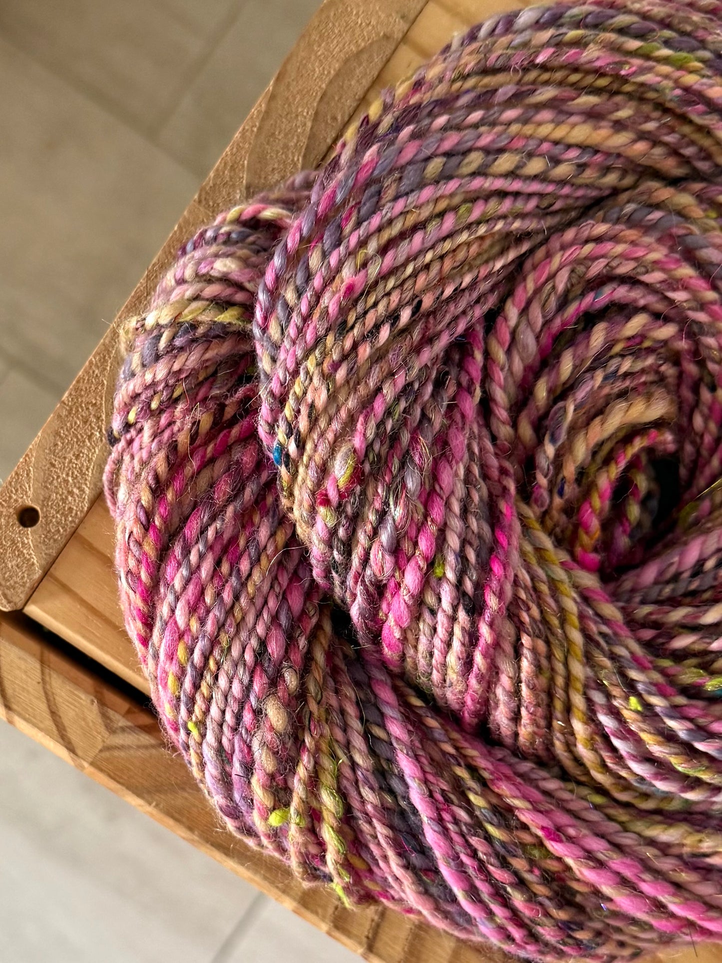 2 ply handspun yarn #5
