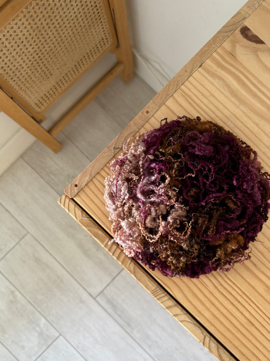 bluefaced leicester locks - sangria