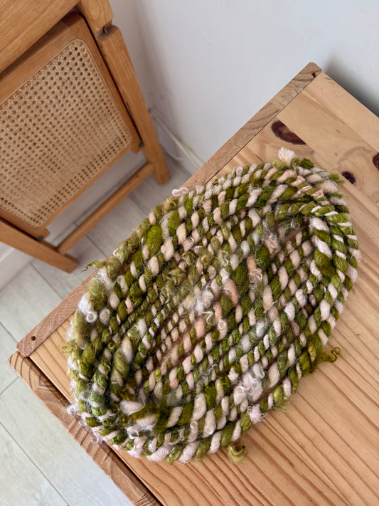 jumbo plied art yarn - peach & pear