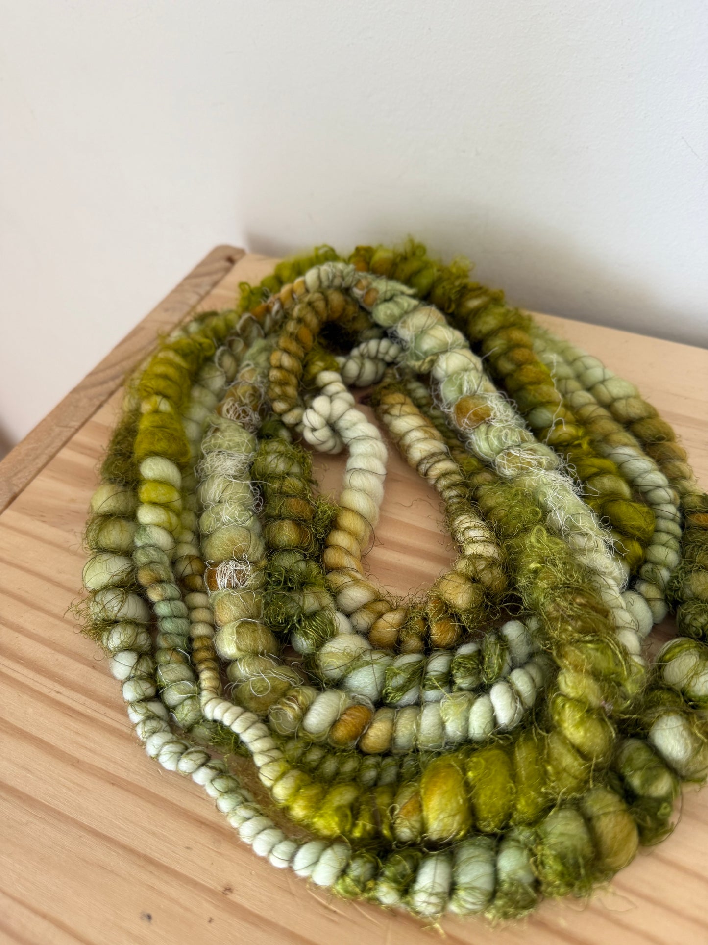 sage green art yarn