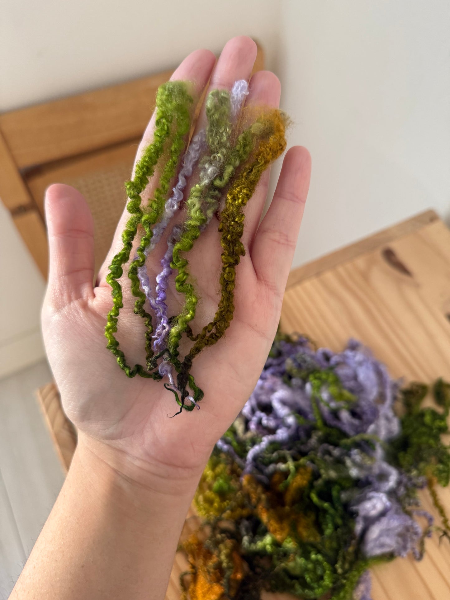 bluefaced leicester locks - enchanted forest