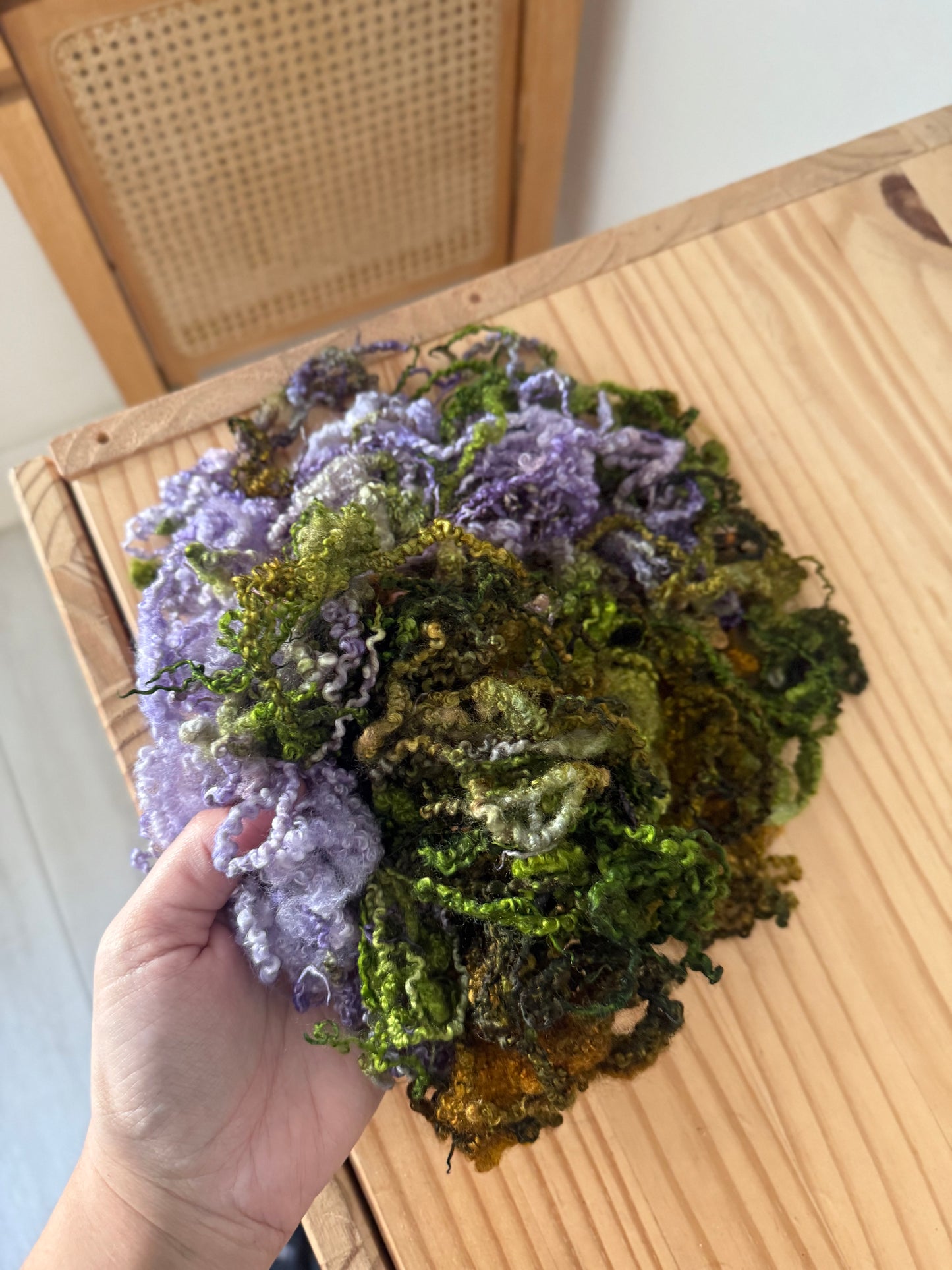 bluefaced leicester locks - enchanted forest