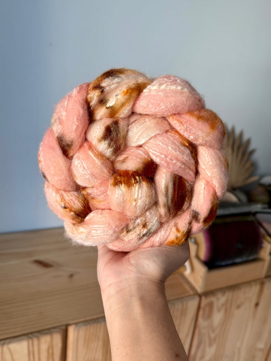 merino/silk - blush & mocha 4oz