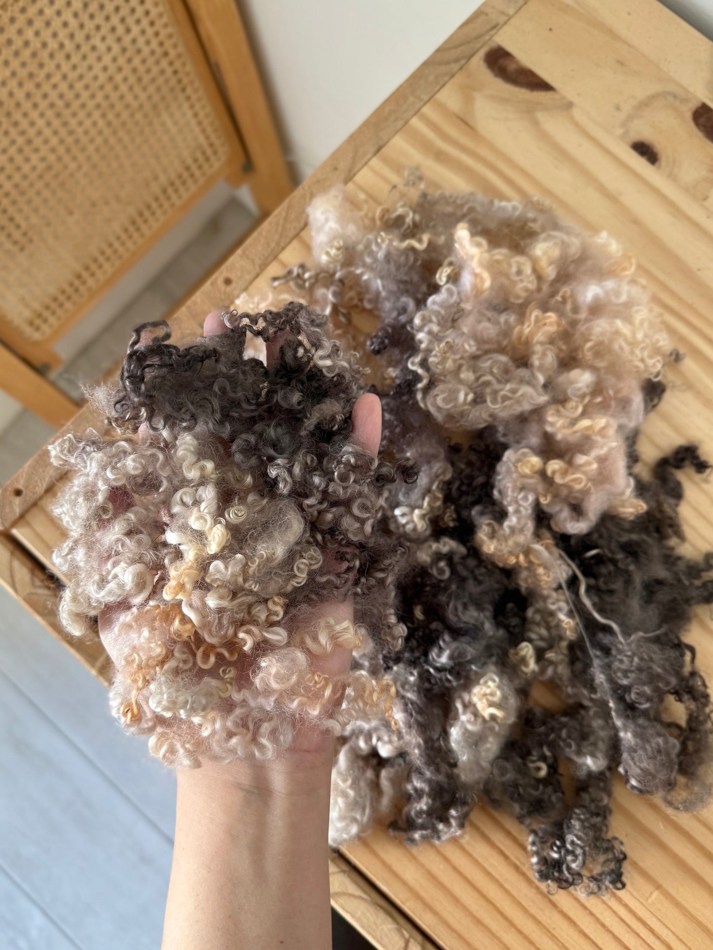 wensleydale locks - pecan plum & pink sand