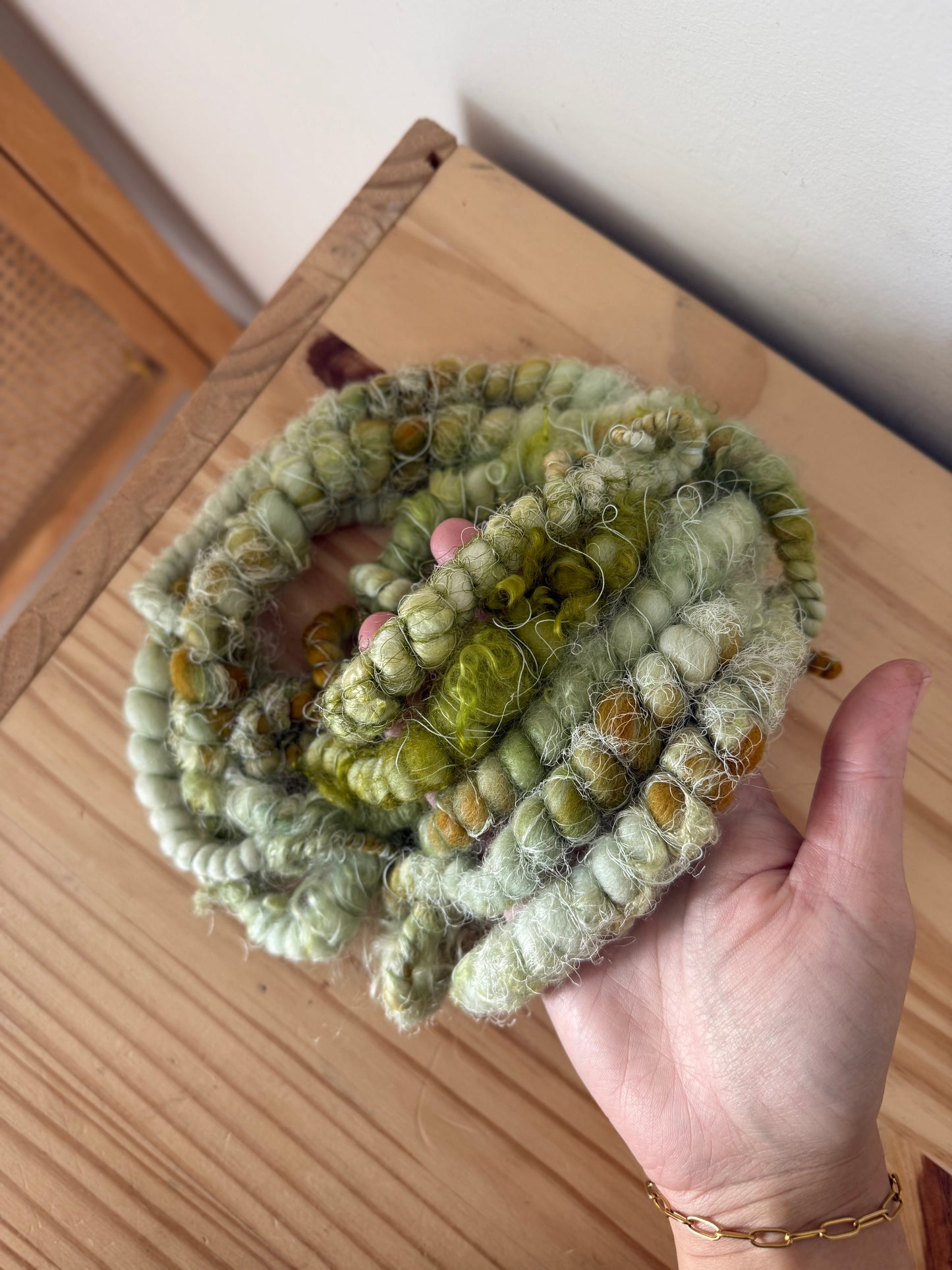 light sage green art yarn