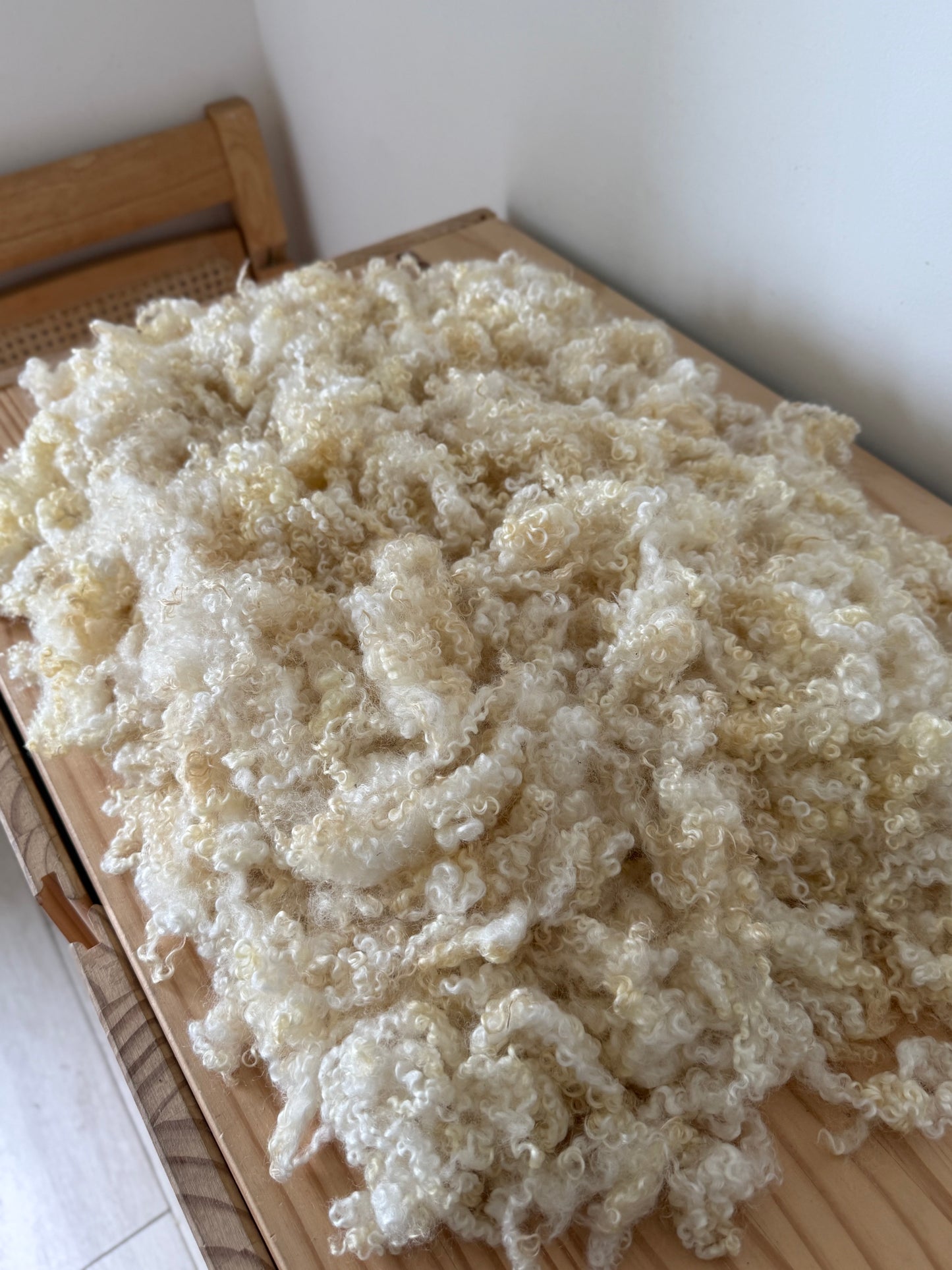 washed & scoured bfl cross locks