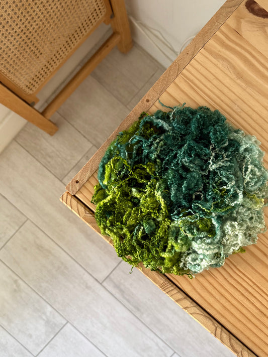 bluefaced leicester locks - ocean breeze