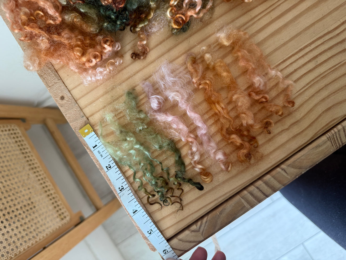 wensleydale locks - vintage rose