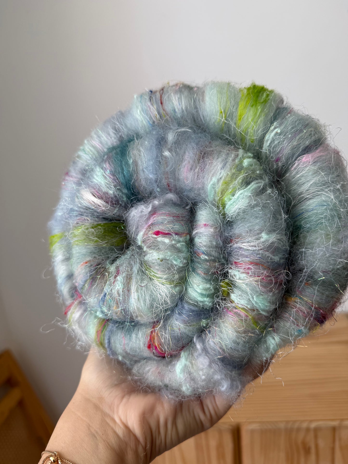 art batt - glacier with pops of color