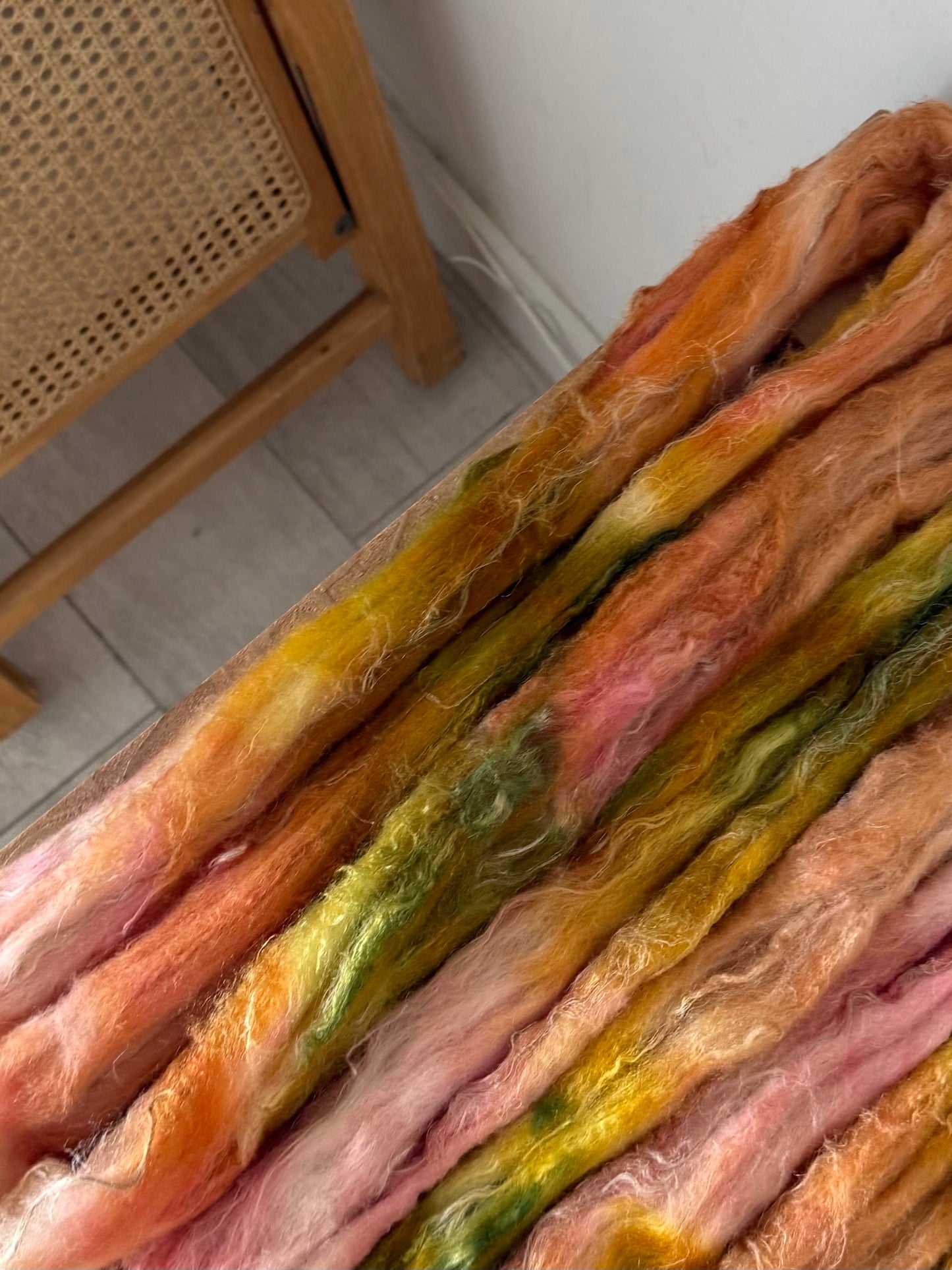 merino/silk/flax wool - tequila sunrise