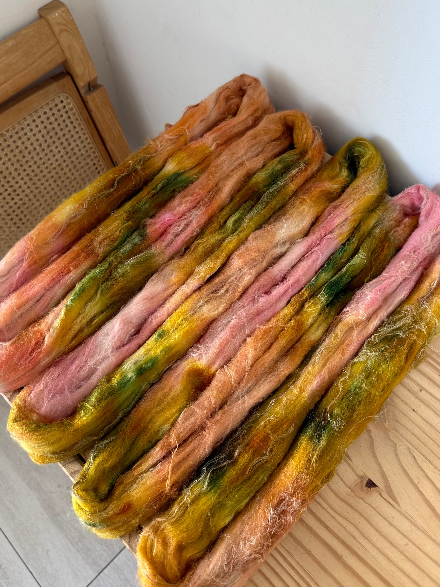 merino/silk/flax wool - tequila sunrise