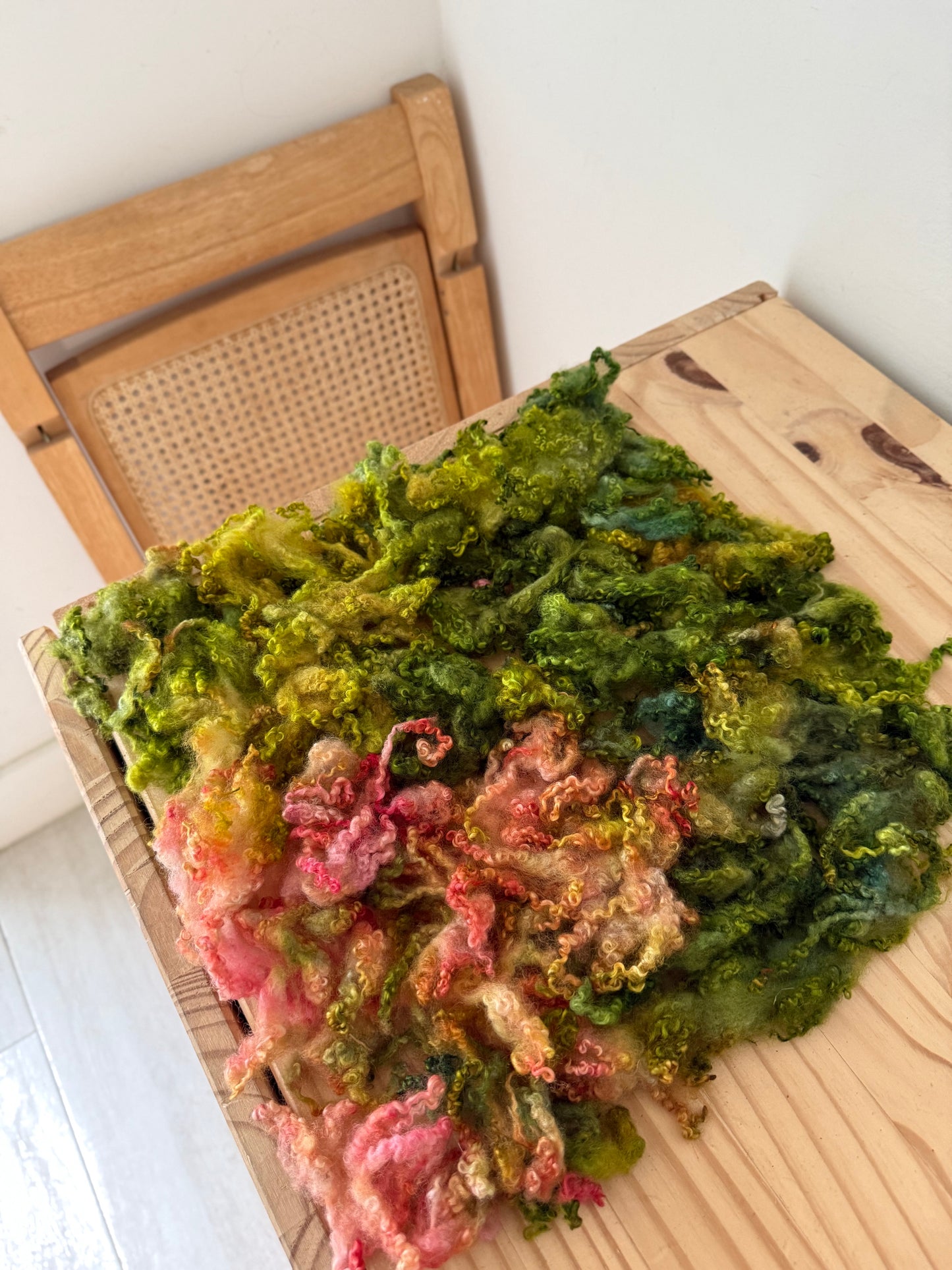 bluefaced leicester locks - flamingo gardens