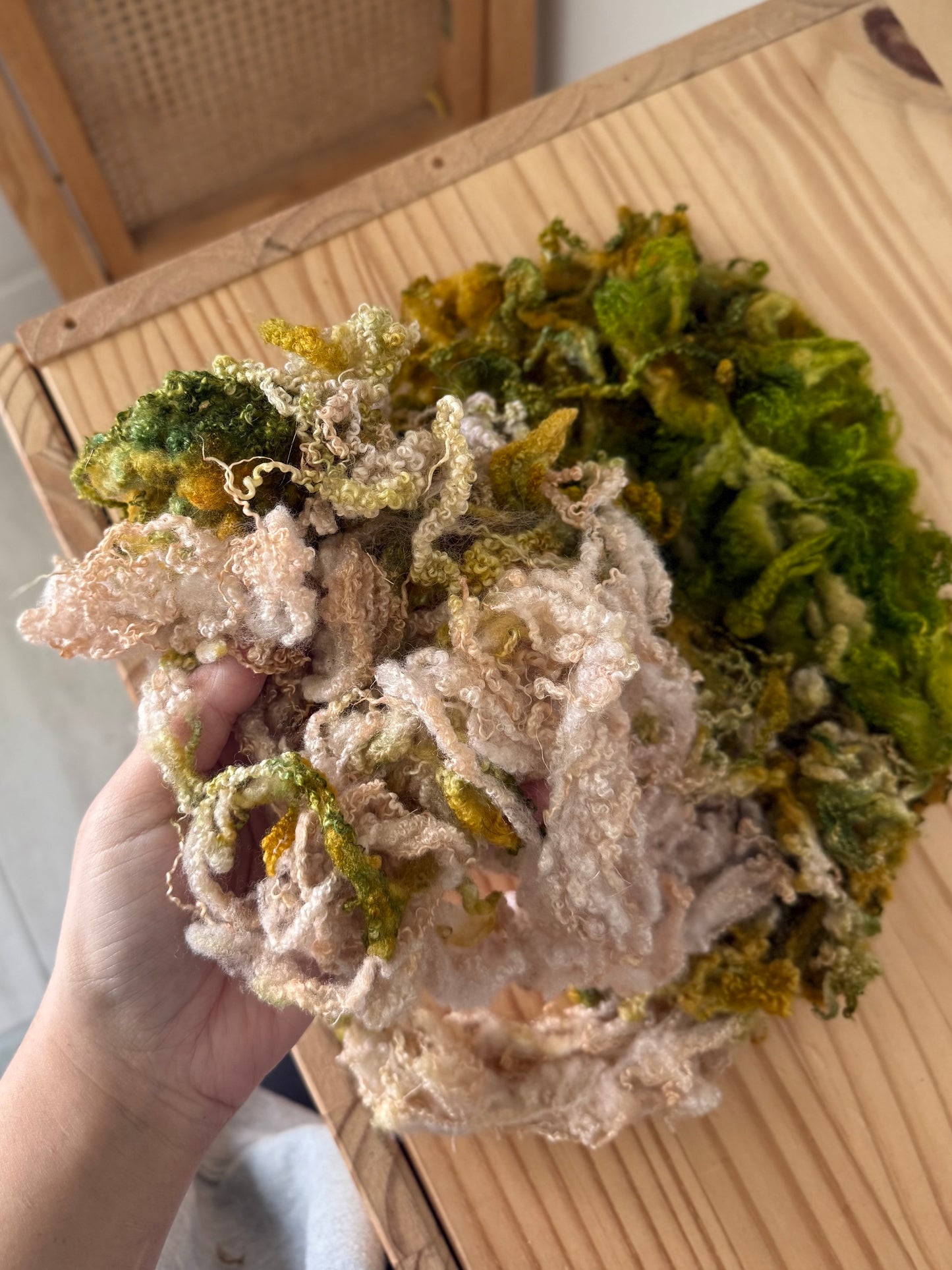 bluefaced leicester locks - rose garden