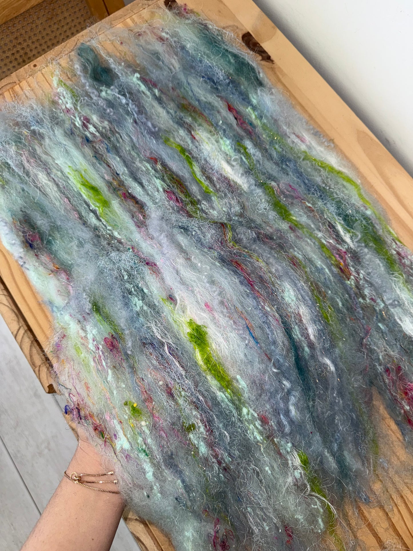art batt - glacier with pops of color