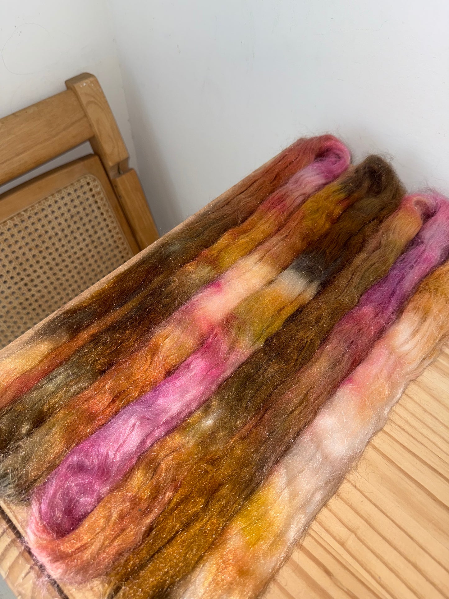 firestar sparkle - pink orchid & mocha brown