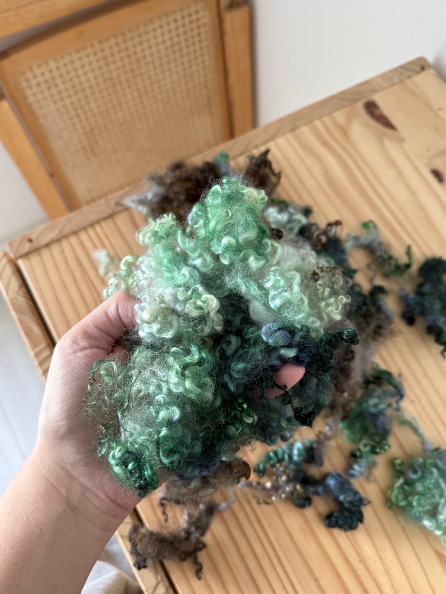 wensleydale locks - seafoam & plum