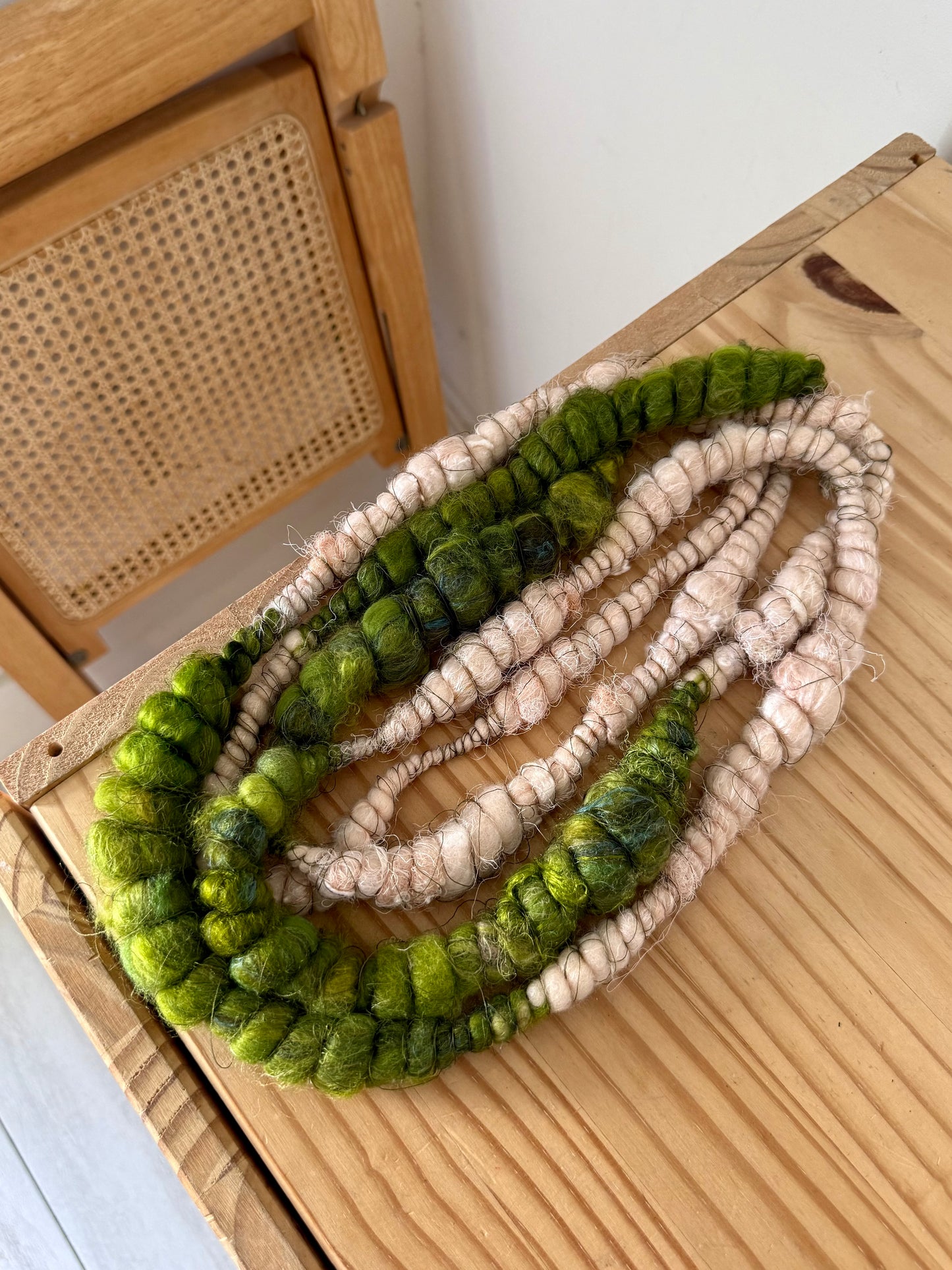 peach tree handspun art yarn