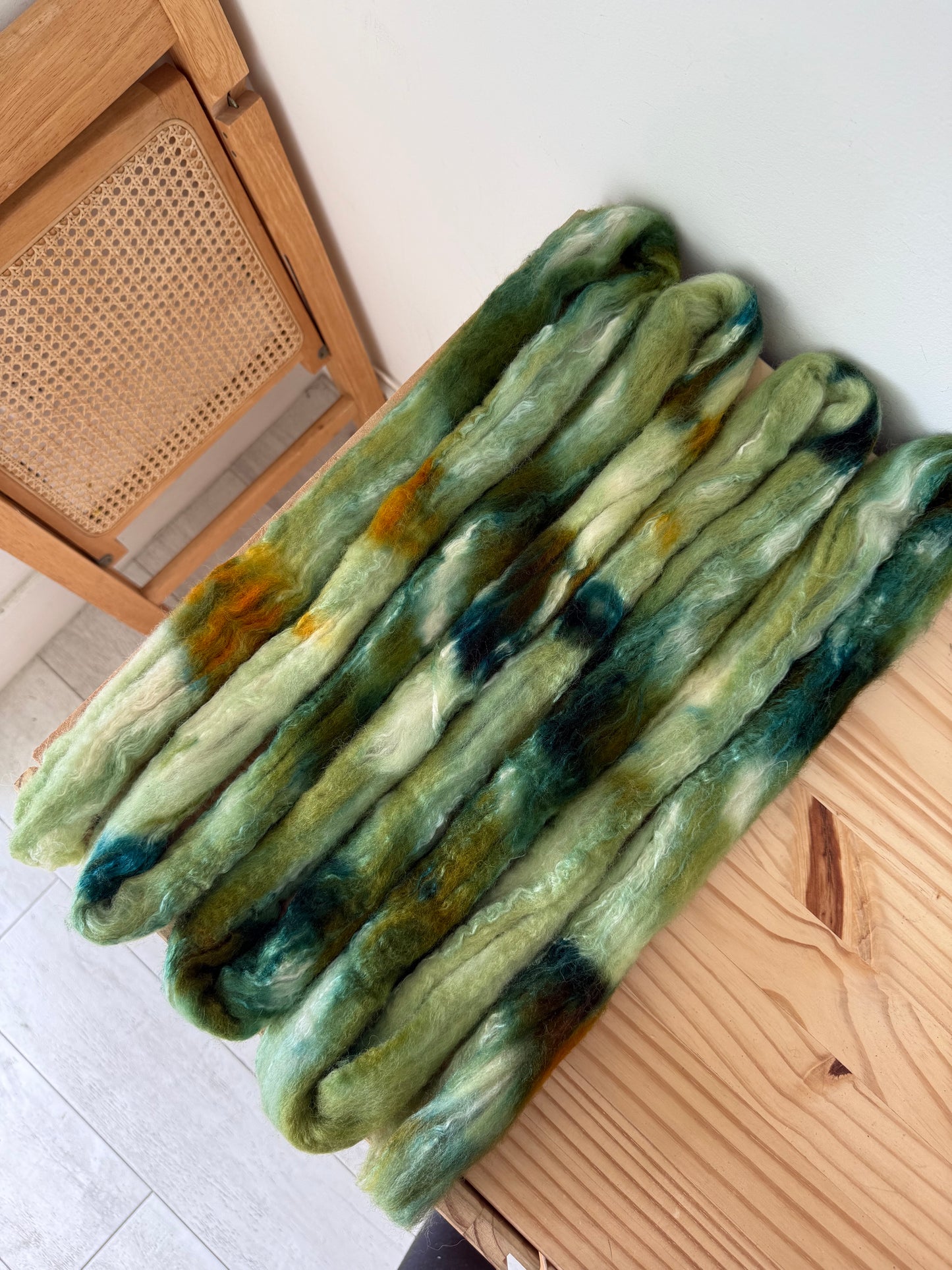 bfl/silk - sage & spruce  4oz
