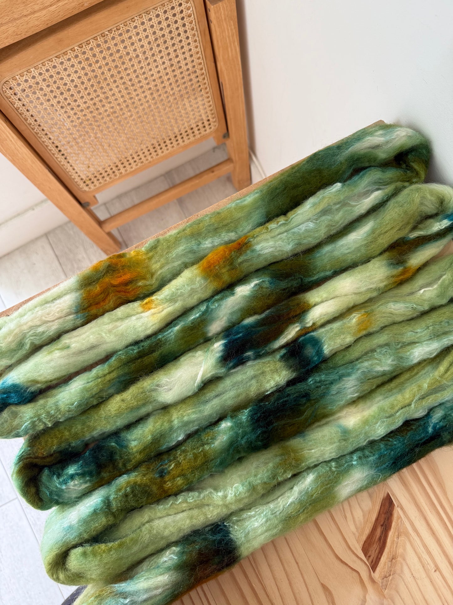 bfl/silk - sage & spruce  4oz
