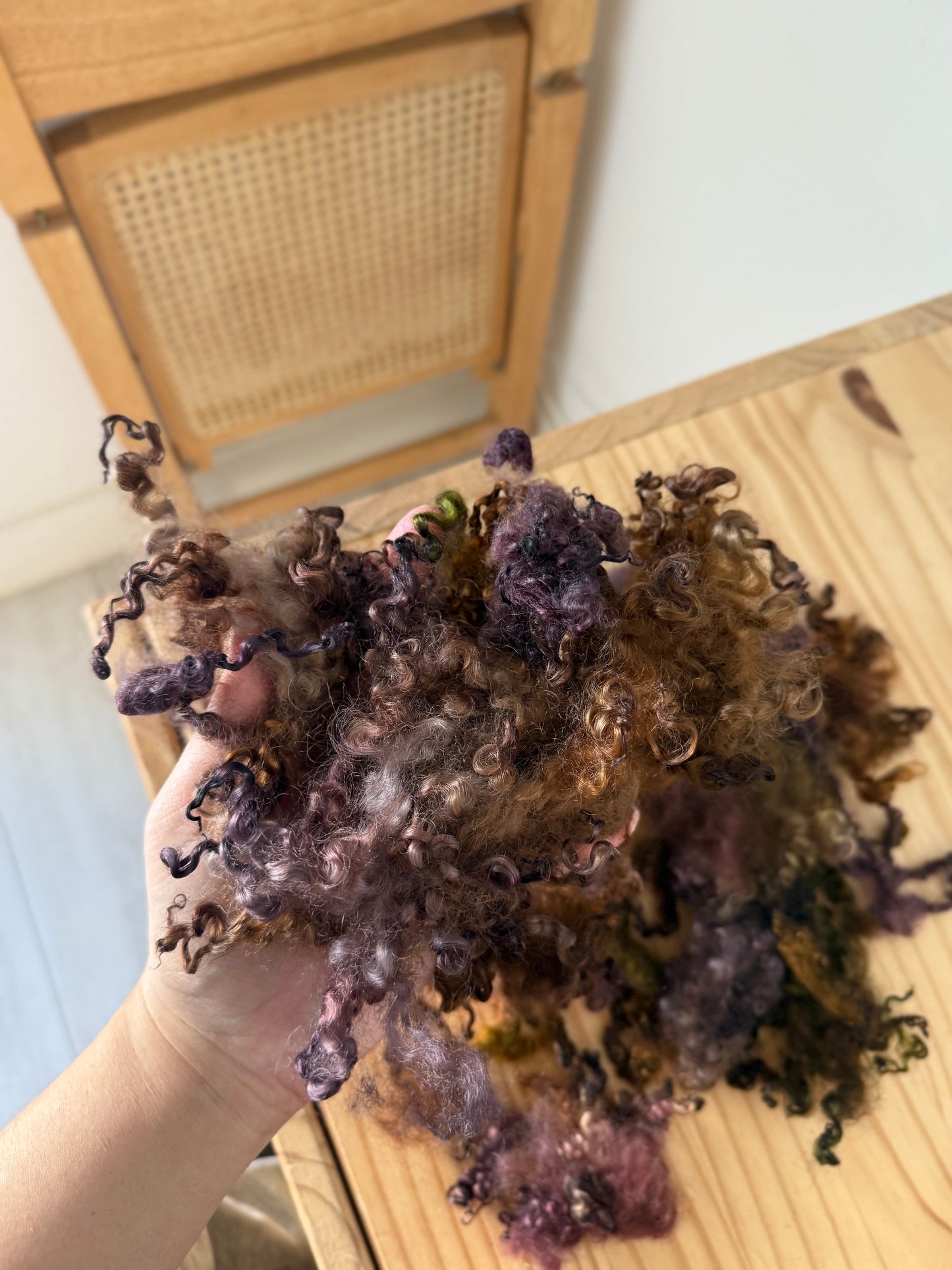 wensleydale locks - plum & brown