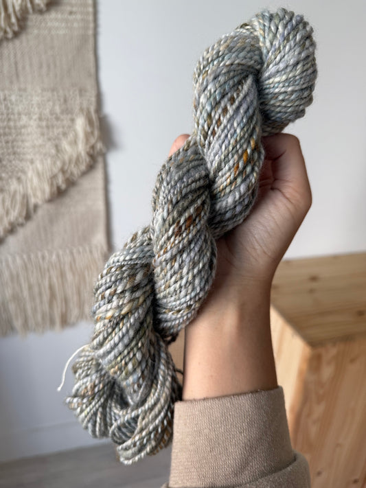 bfl/kid mohair handspun yarn