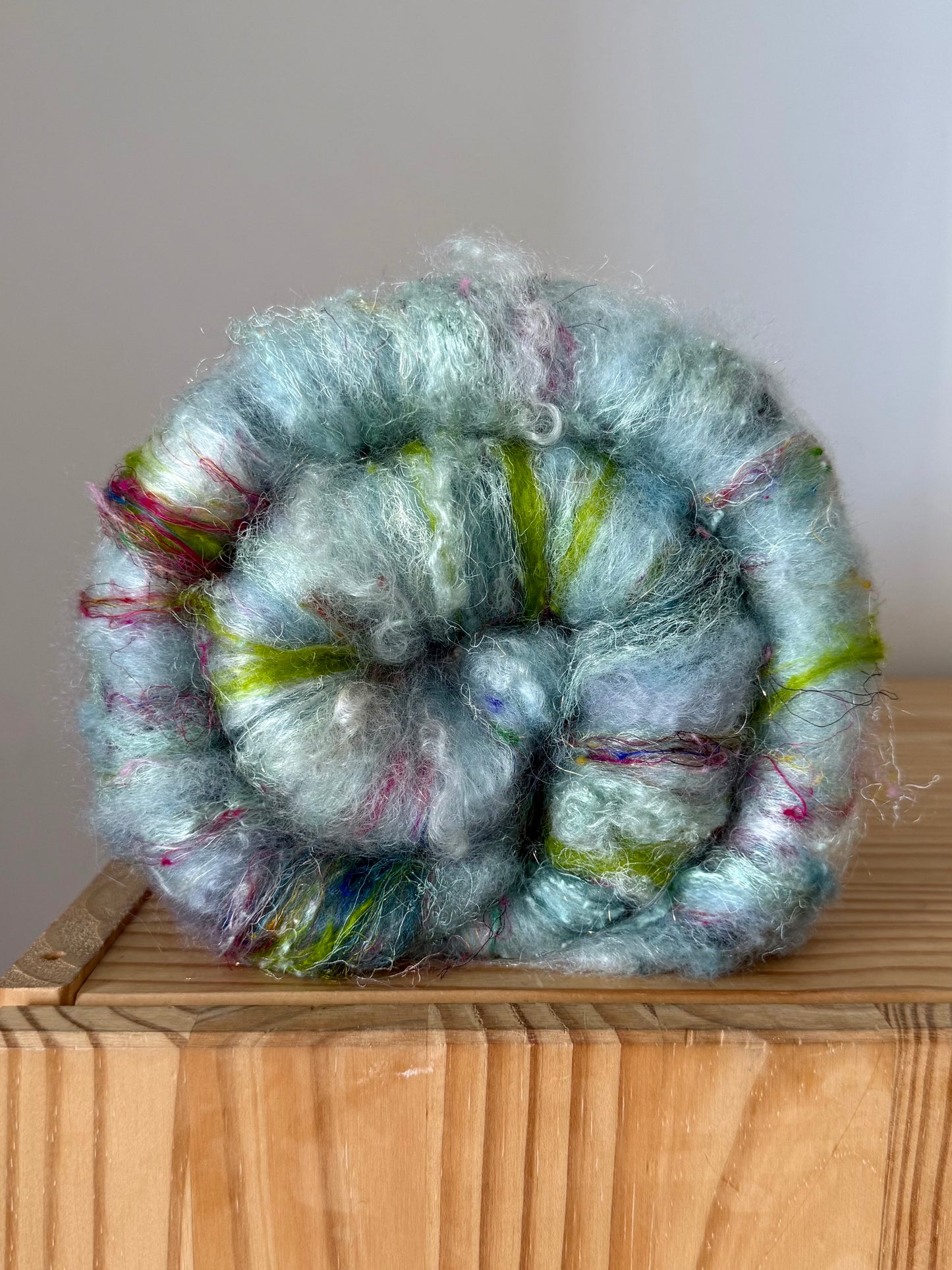 art batt - ice glacier with pops of color