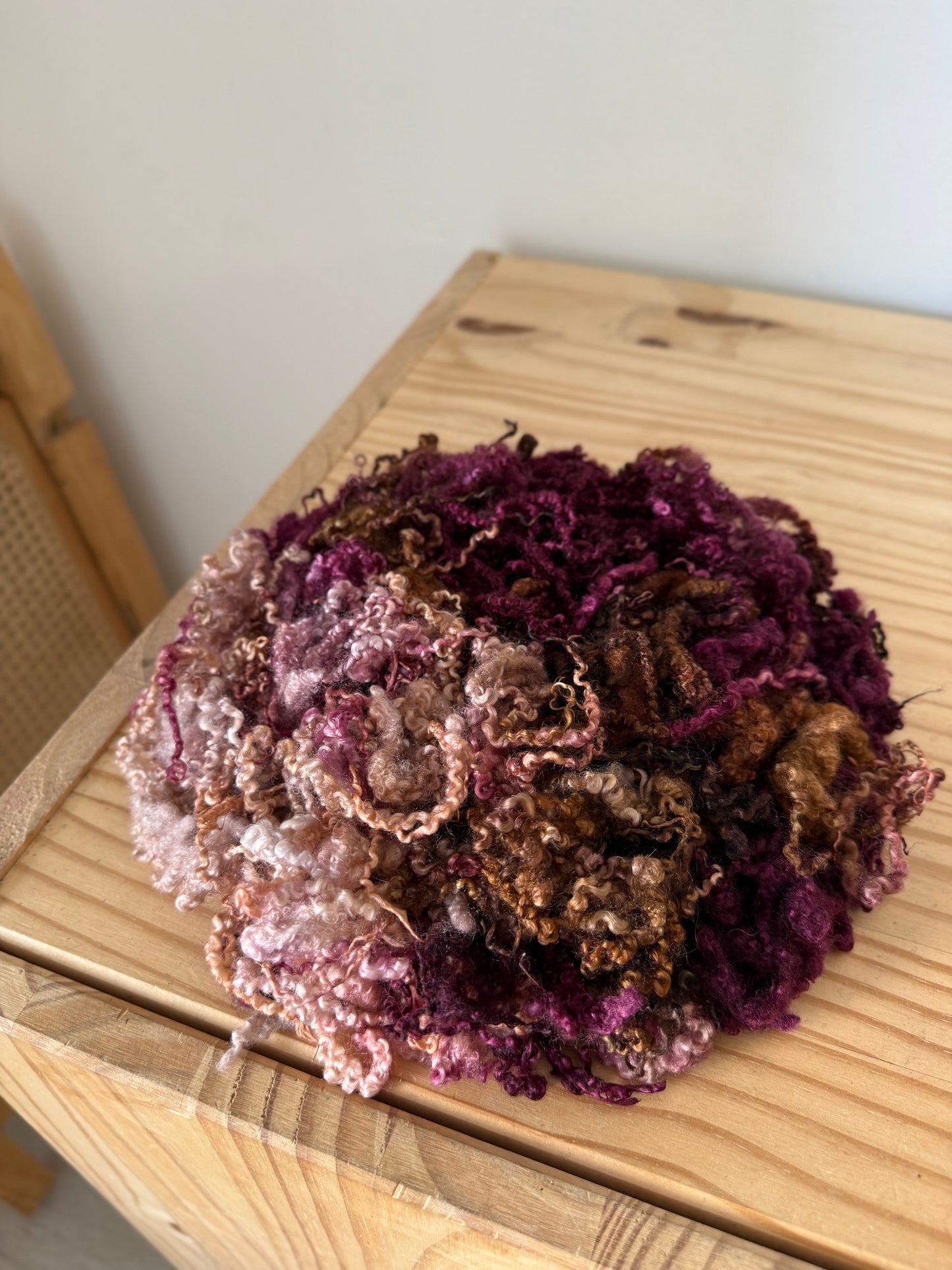 bluefaced leicester locks - sangria