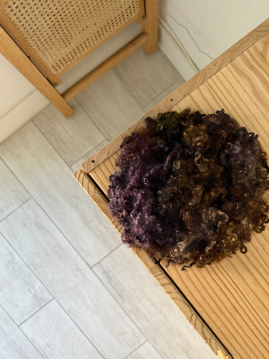 wensleydale locks - plum & brown