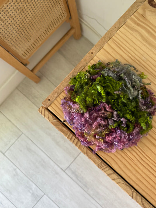 bfl x border leicester cross locks - lavender & green