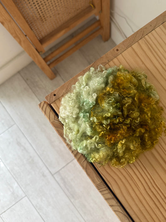 mohair locks - mint green