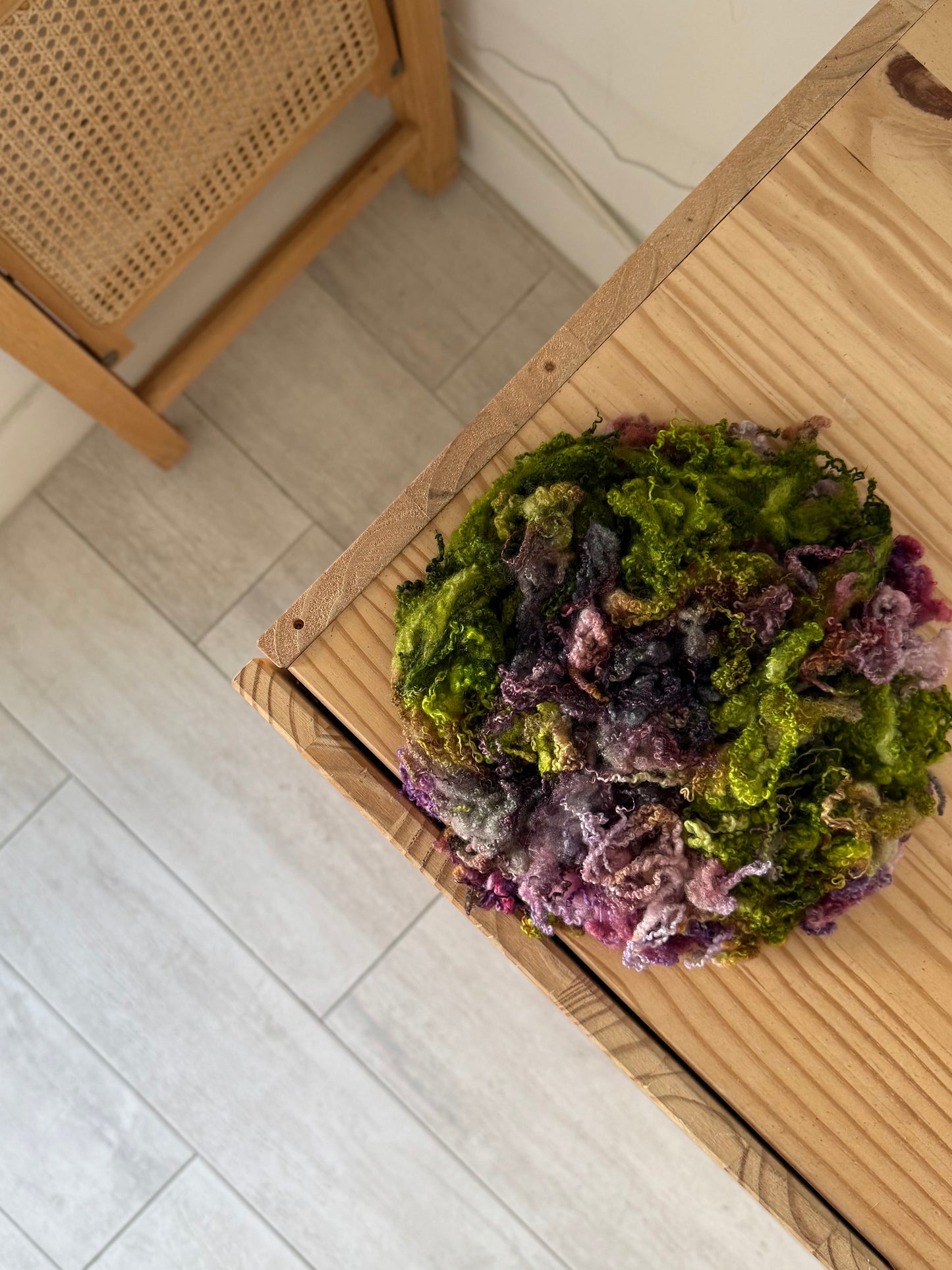 bluefaced leicester locks - enchanted forest