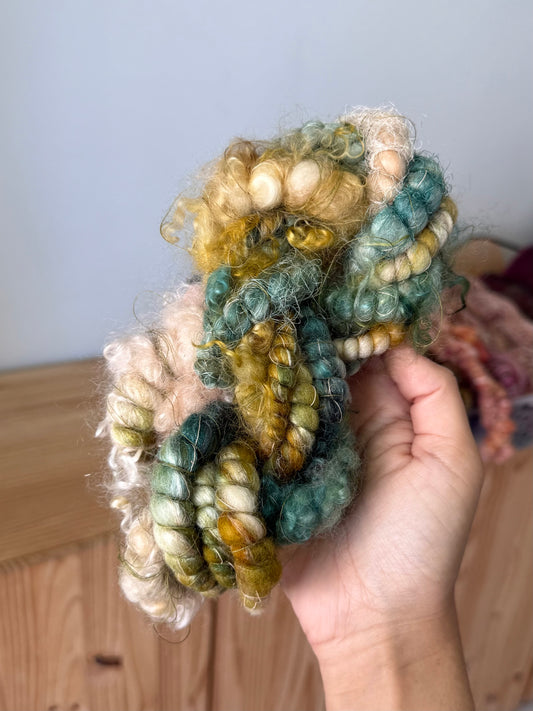 new bloom handspun art yarn