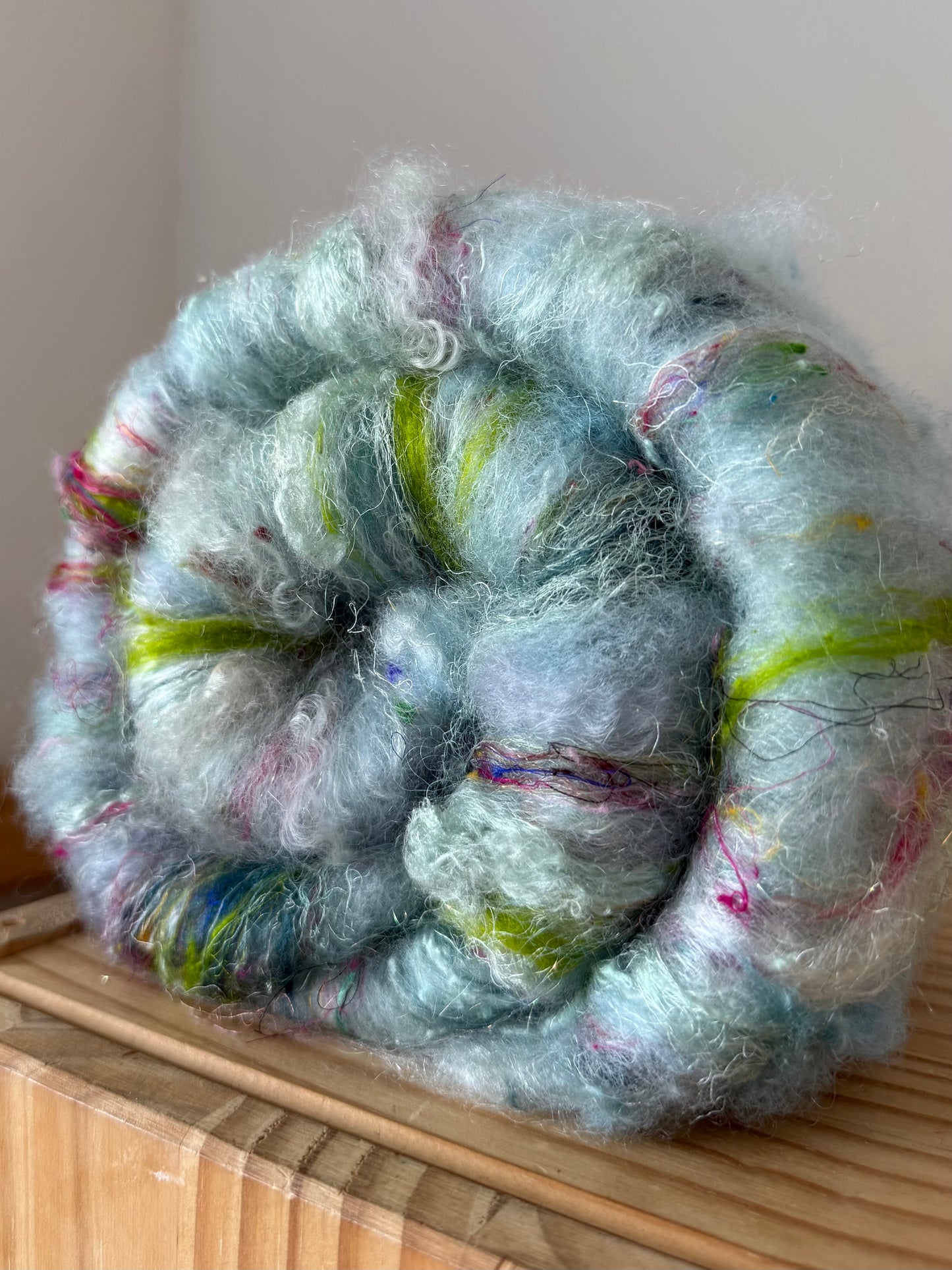 art batt - ice glacier with pops of color