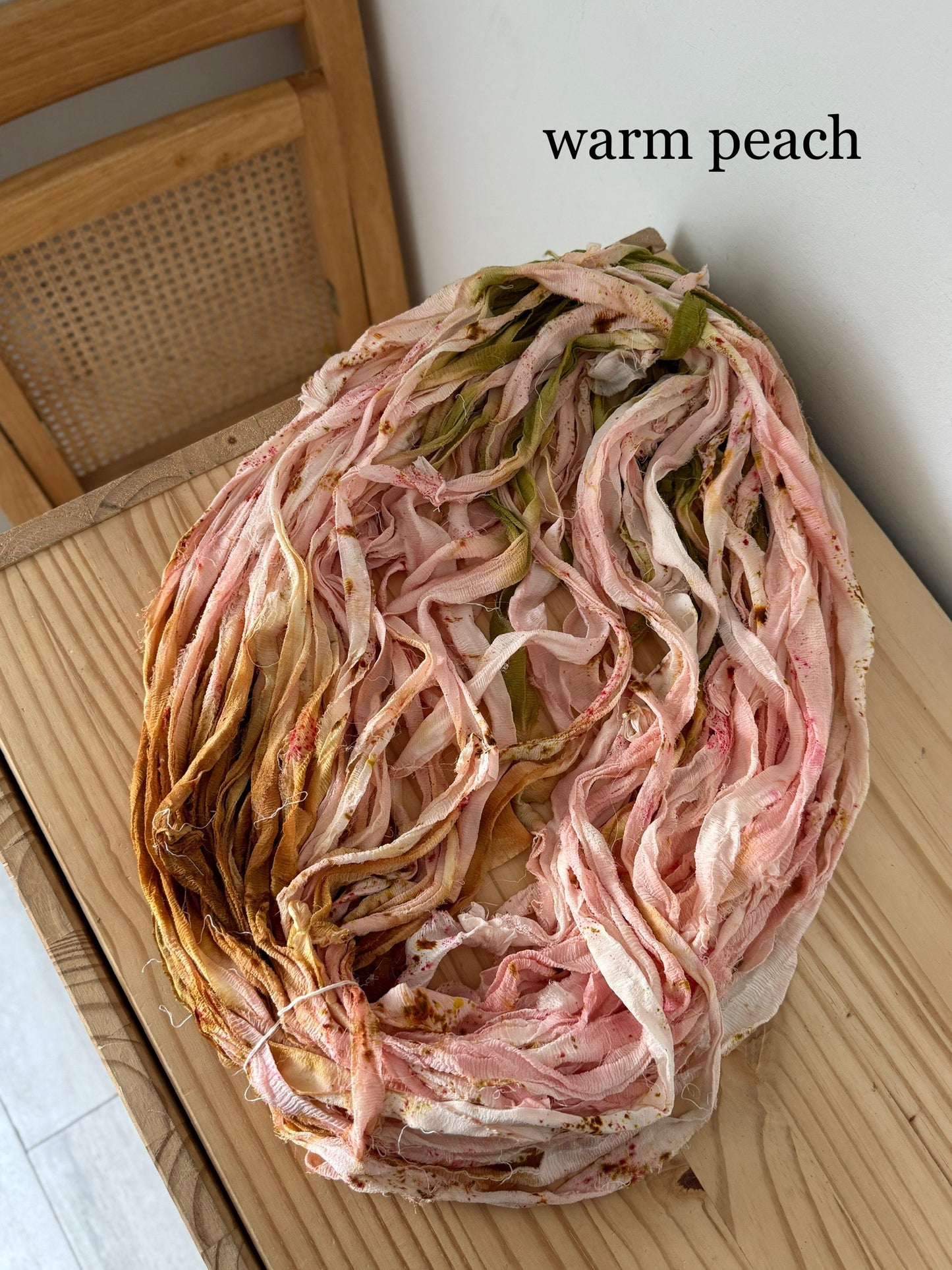hand-dyed chiffon silk ribbon