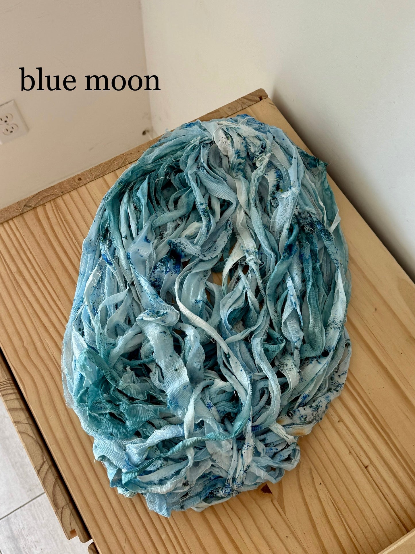 hand-dyed chiffon silk ribbon